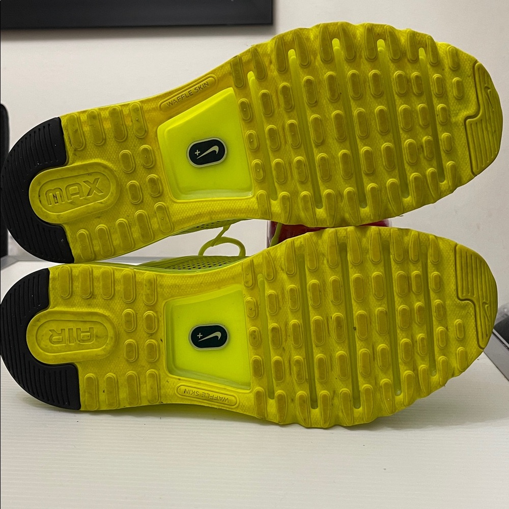 NIKE AIR MAX 2012 VOLT NEON SNEAKERS MENS SIZE 11.5 - Picture 14 of 14
